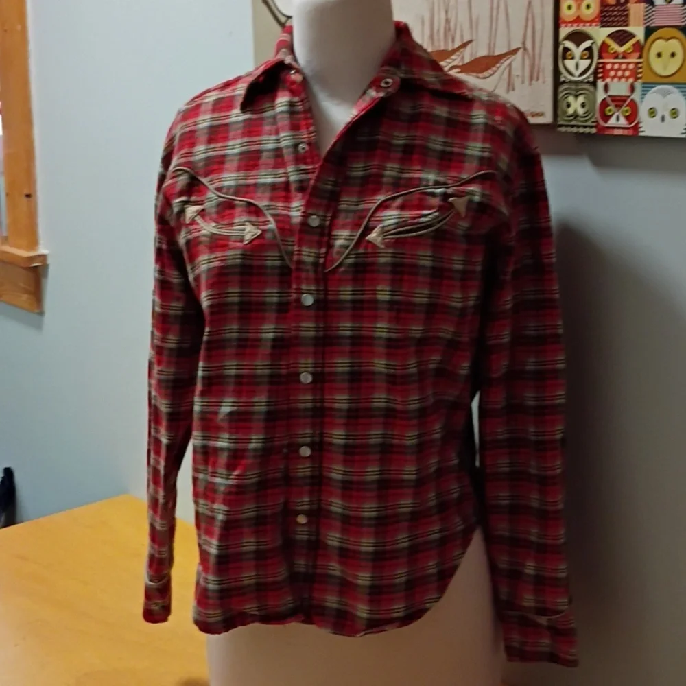 Vintage Ralph Lauren Women's Western Shirt - Picture 4 of 7